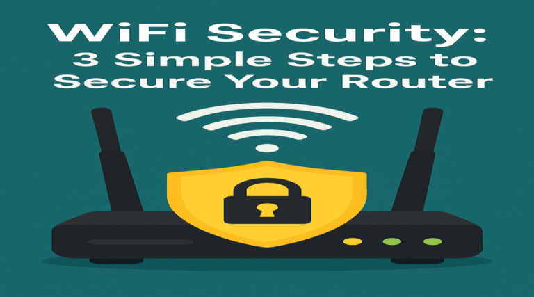 WiFi Security: 3 Simple Steps to Secure Your Router
